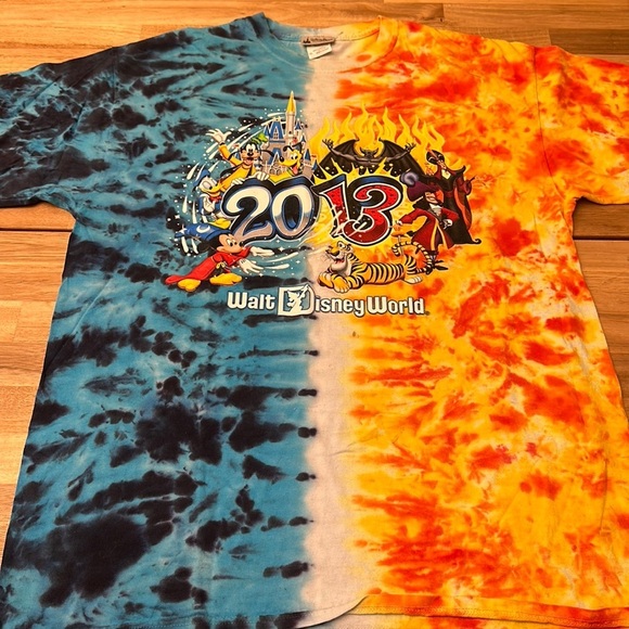 DISNEY PARKS ⭐️  VINTAGE 2013 tie dye tshirt - Picture 2 of 4